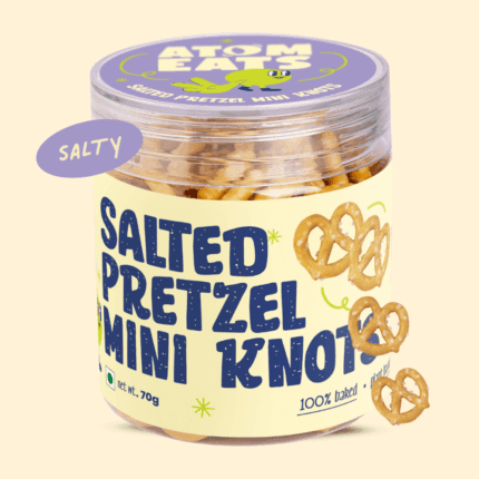 Atom Eats Salted Pretzel Mini Knots, 70g